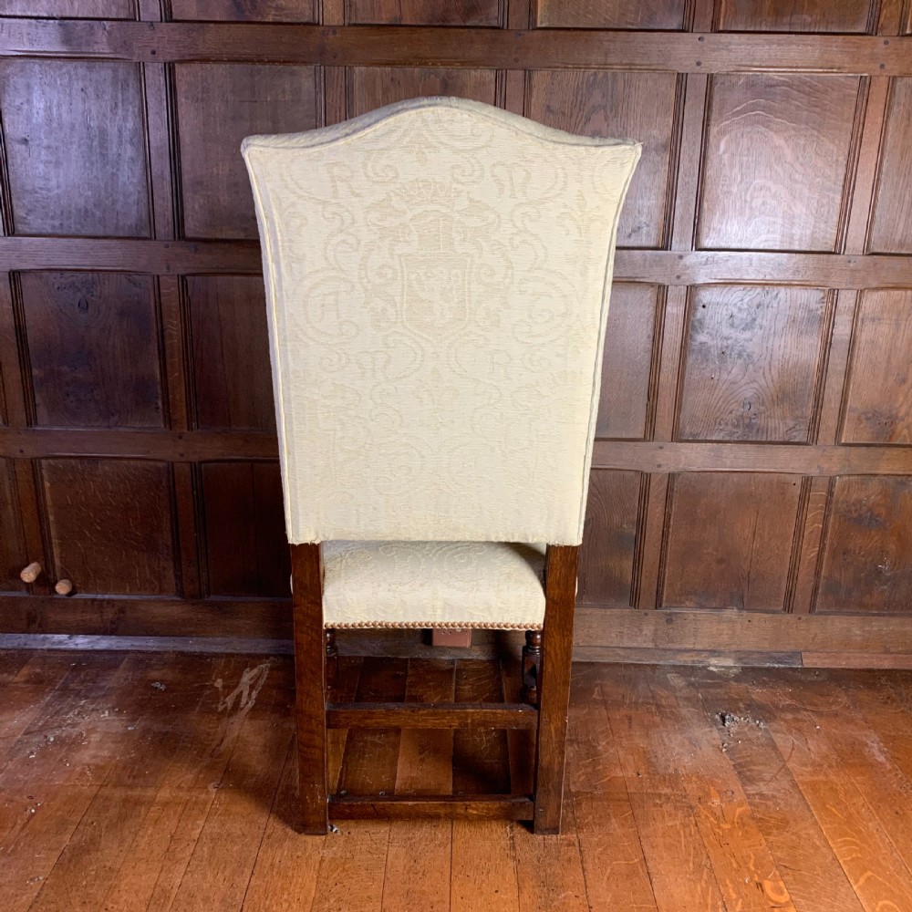 Set of six oak bobbin turned Dining chairs View X