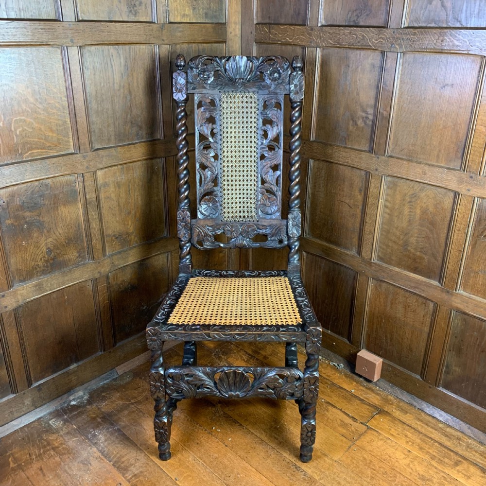 CAROLEAN STYLE WALNUT SIDE CHAIR View II
