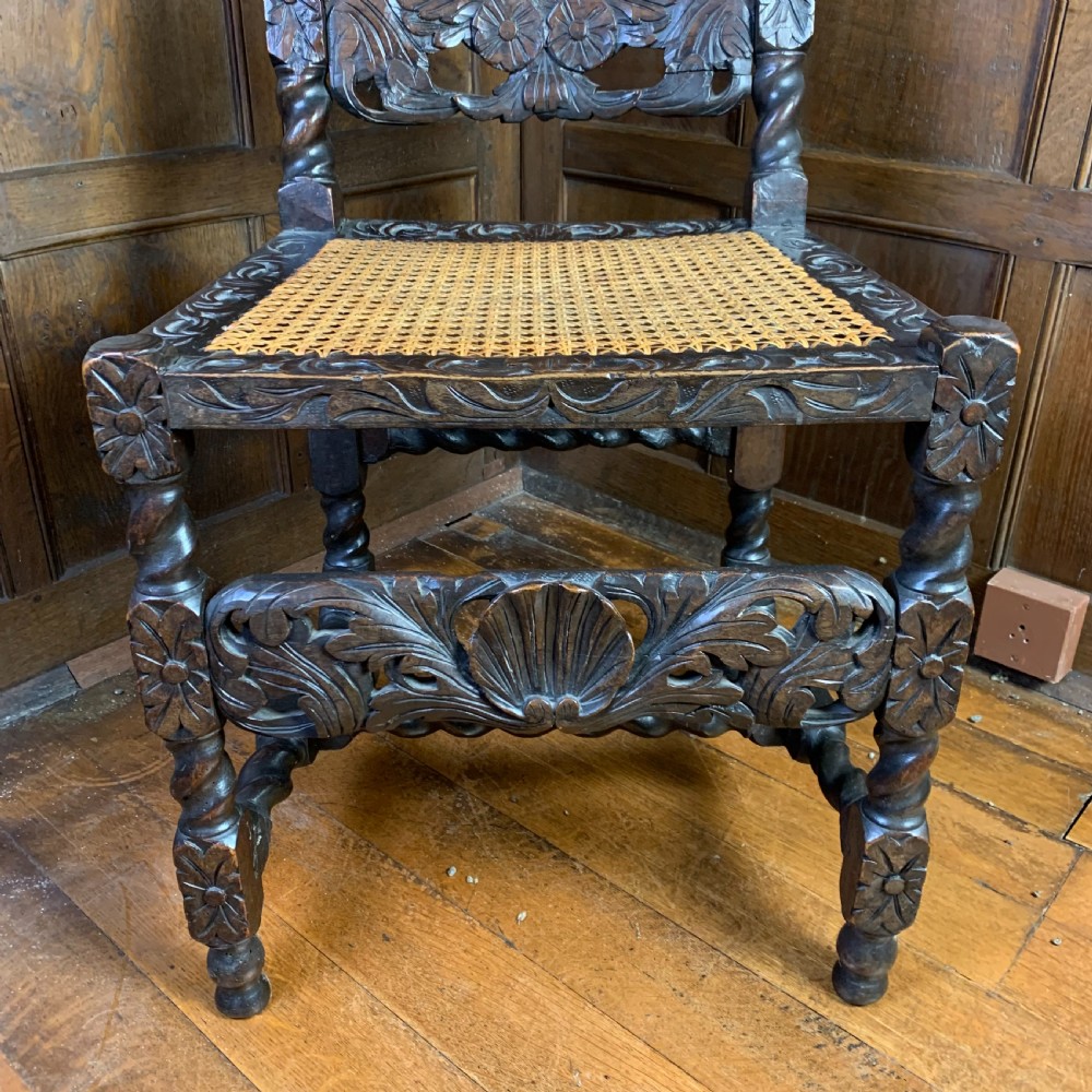 CAROLEAN STYLE WALNUT SIDE CHAIR View III
