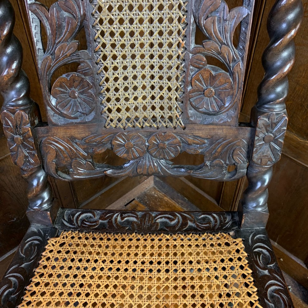 CAROLEAN STYLE WALNUT SIDE CHAIR View IV