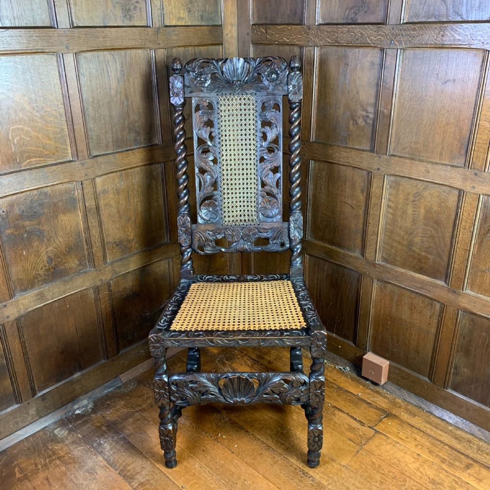 CAROLEAN STYLE WALNUT SIDE CHAIR View VI