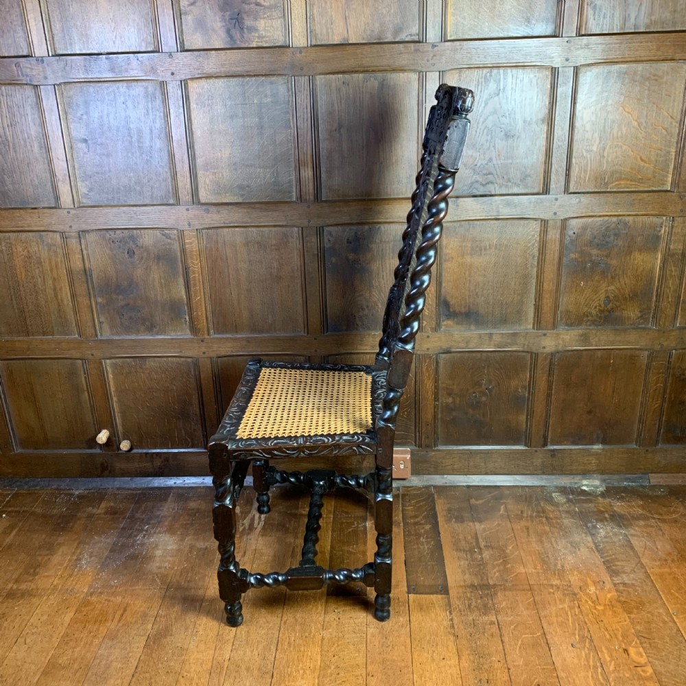 CAROLEAN STYLE WALNUT SIDE CHAIR View VII