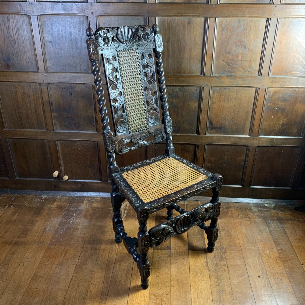 CAROLEAN STYLE WALNUT SIDE CHAIR View VIII