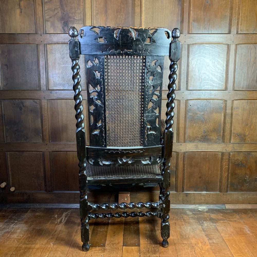 Carolean style walnut armchair View IV