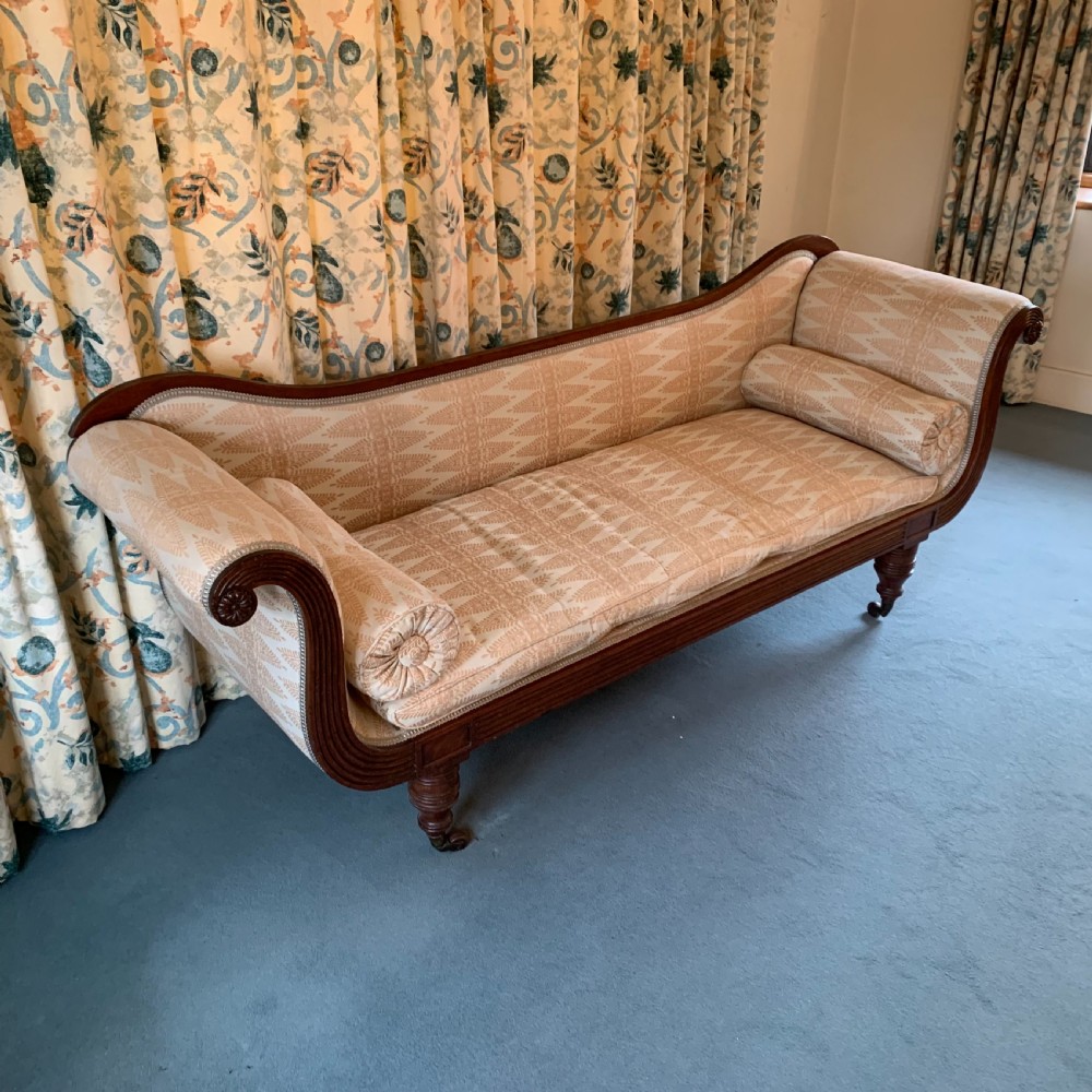 Regency mahogany framed sofa/settee View IV