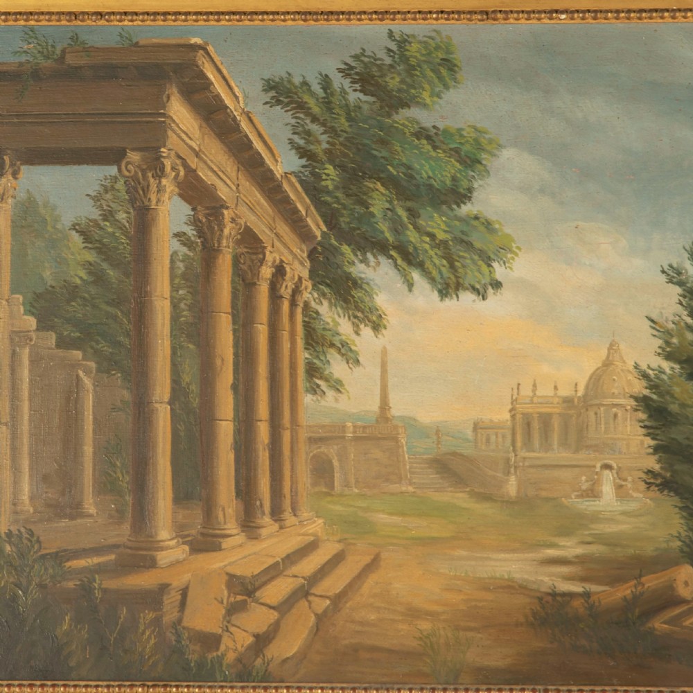 19th Century French Grand Tour Trumeau Mirror View II