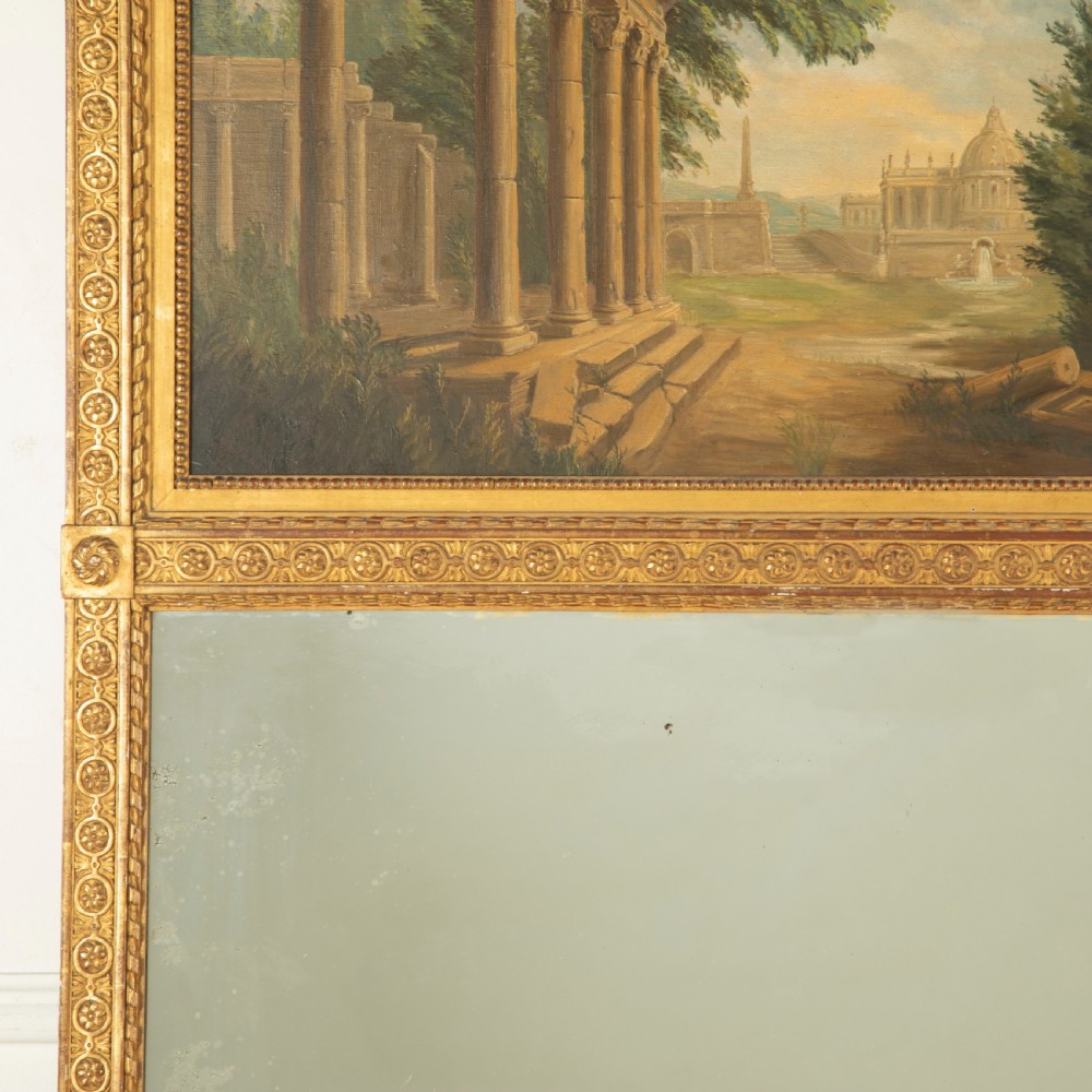 19th Century French Grand Tour Trumeau Mirror View V