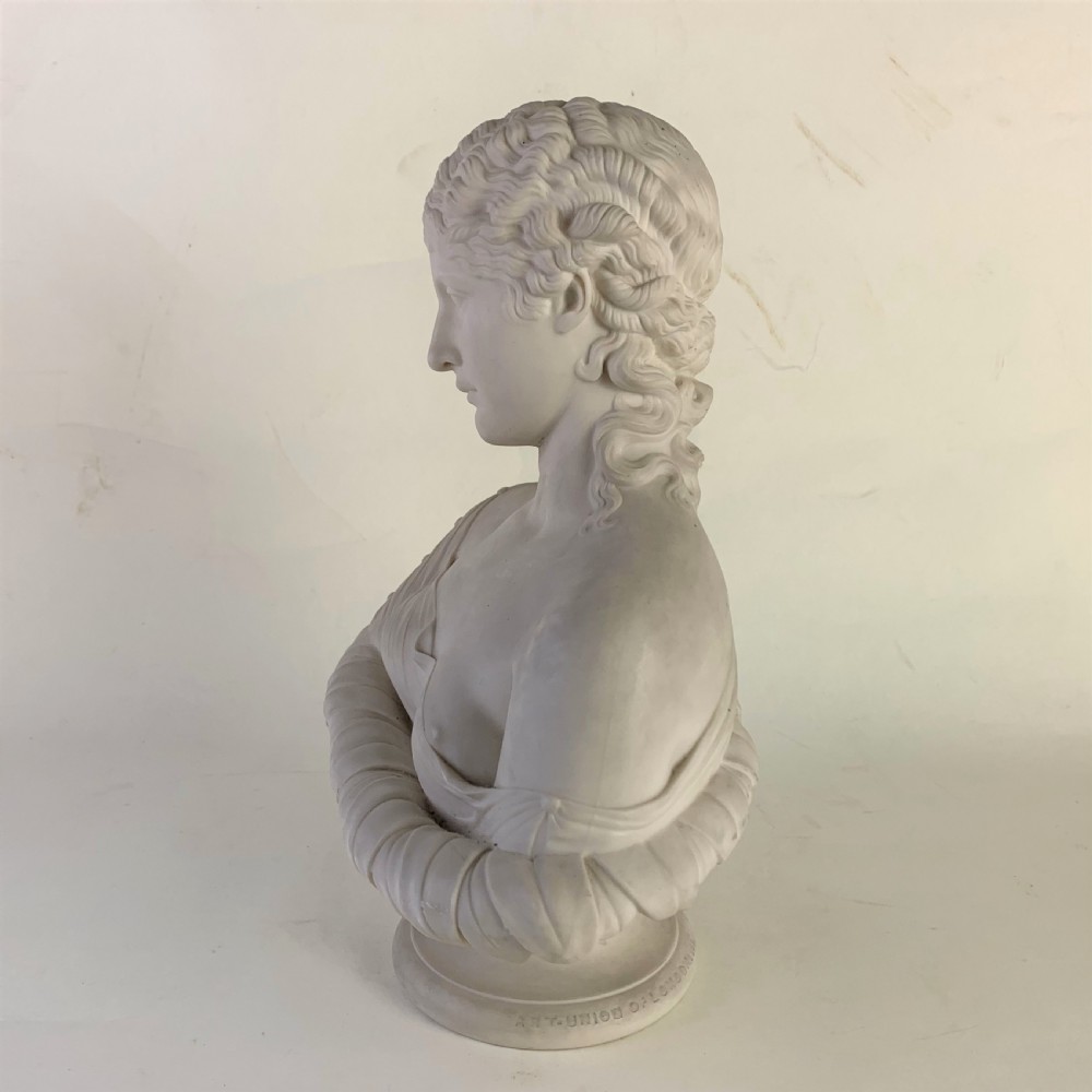 Parian Ware Bust Titled 'Clytie' Sculpted by C. Delpech View II