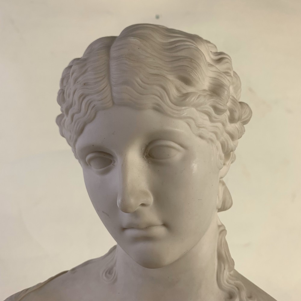 Parian Ware Bust Titled 'Clytie' Sculpted by C. Delpech View VIII