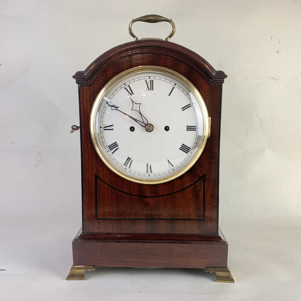 Georgian mahogany bracket clock