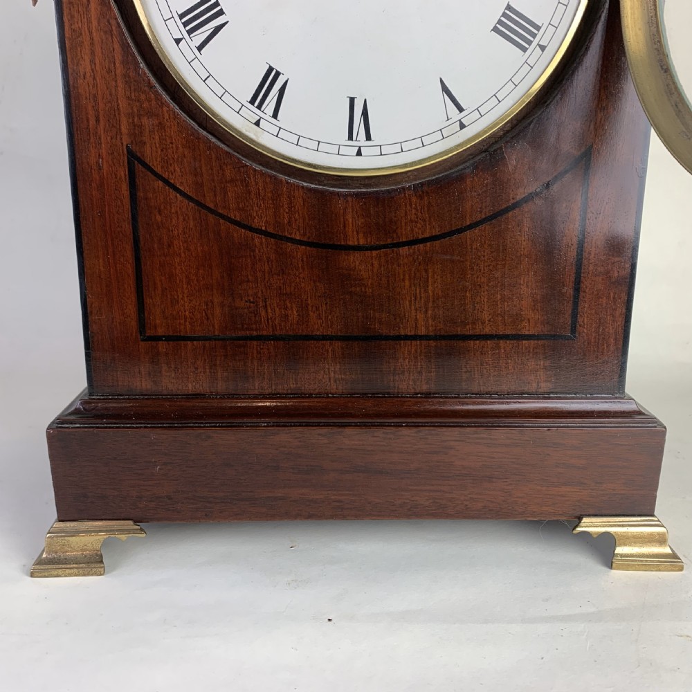 Georgian mahogany bracket clock View III