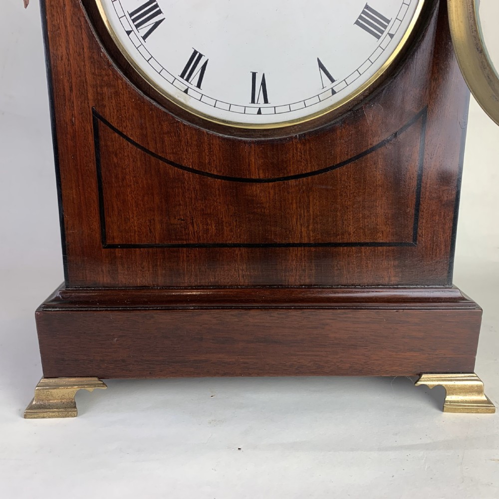 Georgian mahogany bracket clock View IV