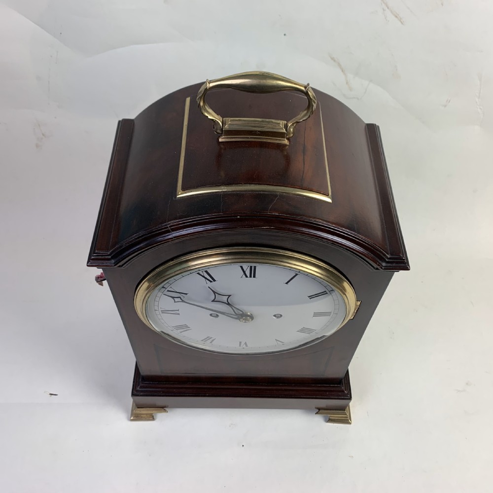 Georgian mahogany bracket clock View VI