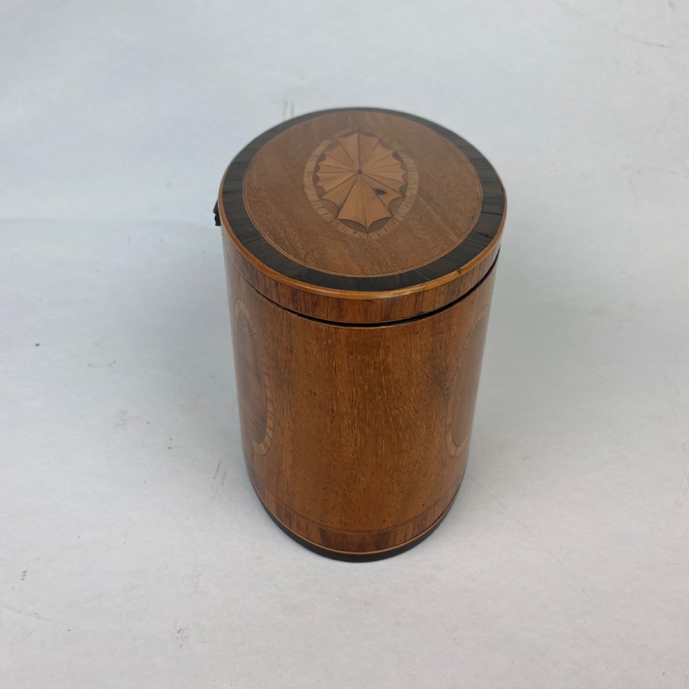 Oval Satinwood inlaid Tea Caddy View VII