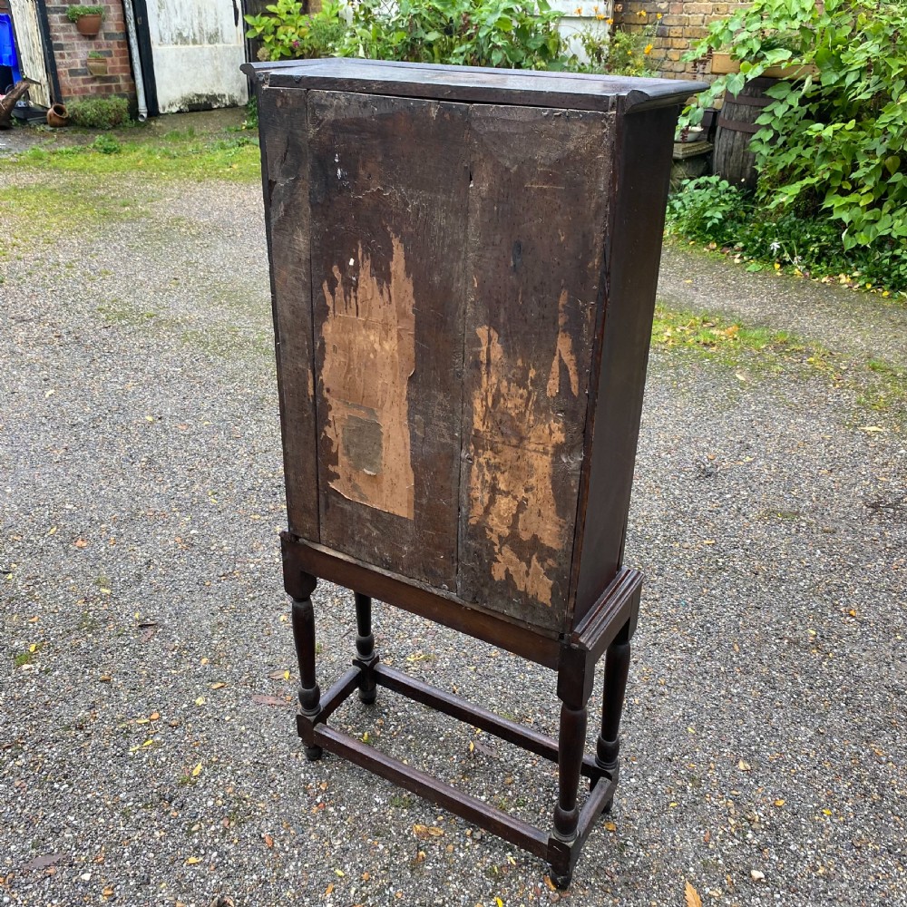 Early 19th century oak cupboard on stand View II