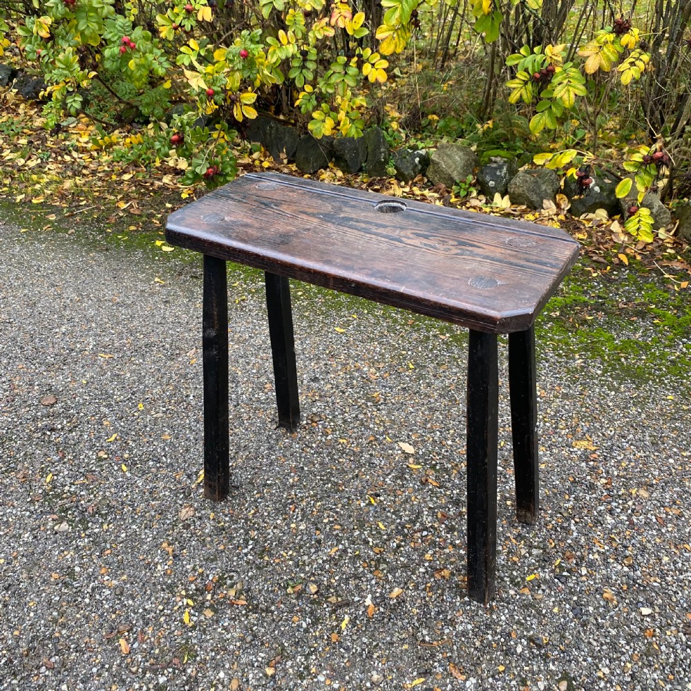 Primitive 19th century plank top Child's School desk