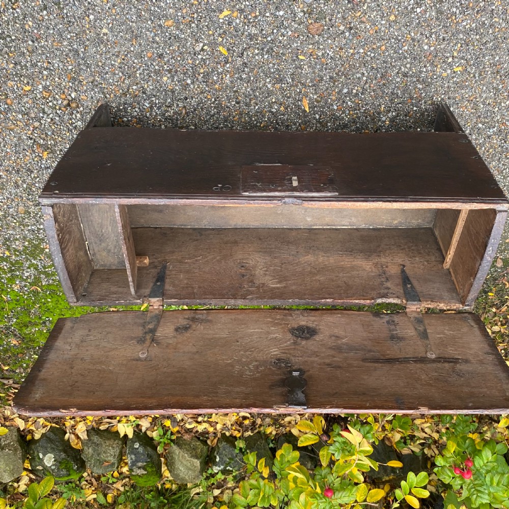 Primitive 19th century plank top Child's School desk View IX