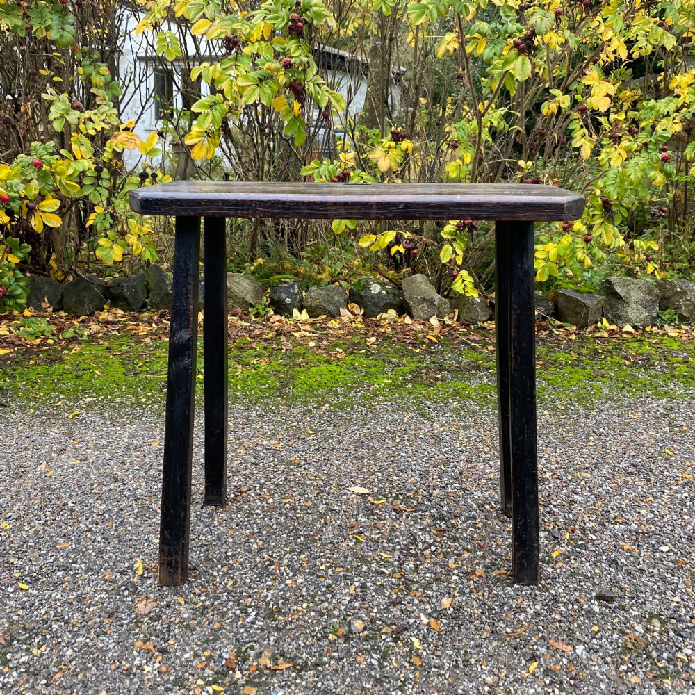 Primitive 19th century plank top Child's School desk View XIV
