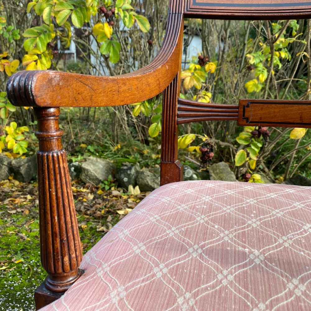 Set of Eight Georgian Mahogany Dining Chairs View XII