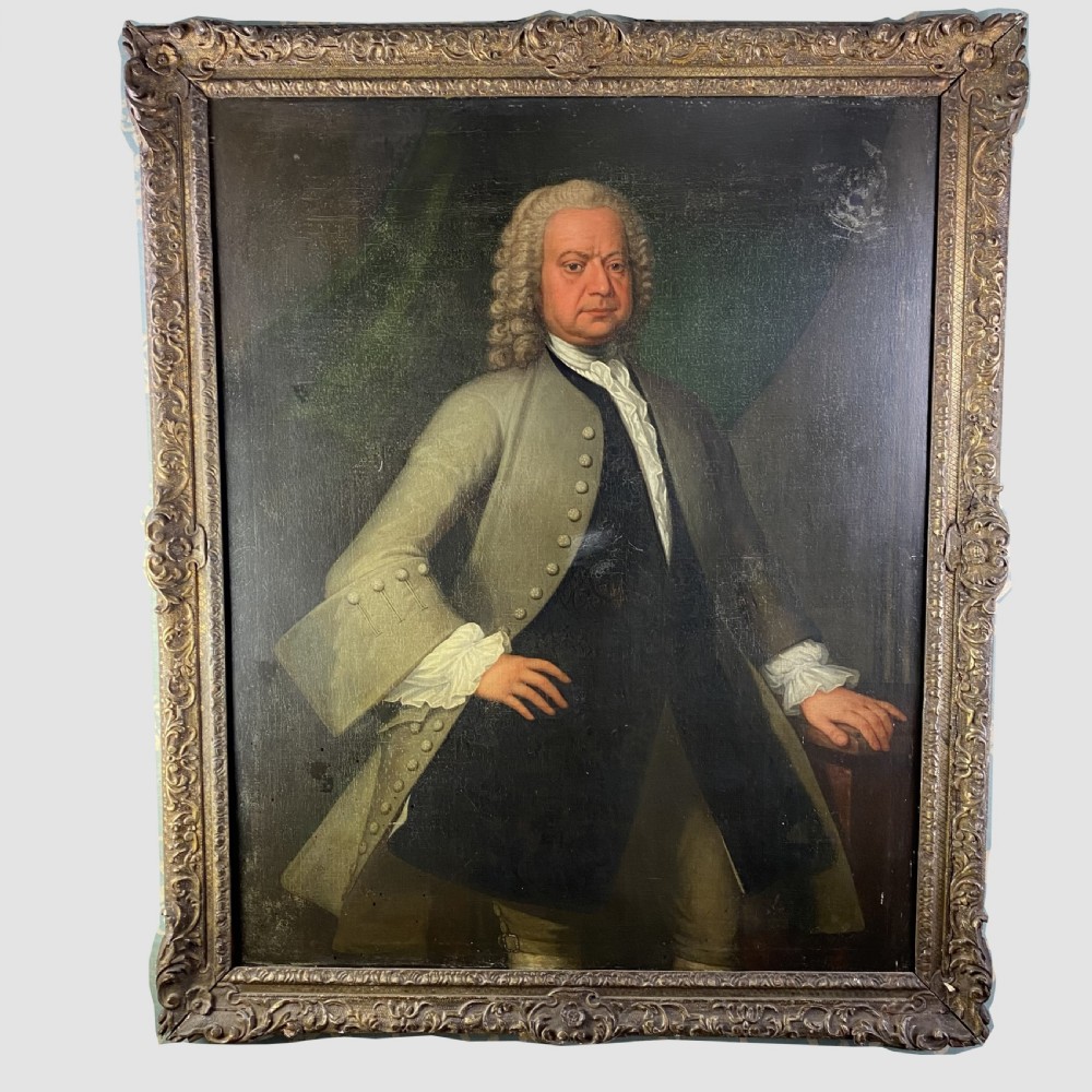 Large Georgian oil on canvas Portrait of a Gentleman View III