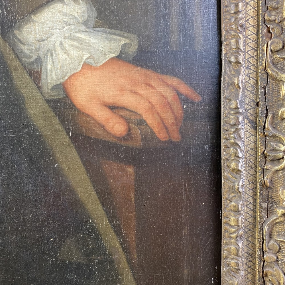 Large Georgian oil on canvas Portrait of a Gentleman View VI