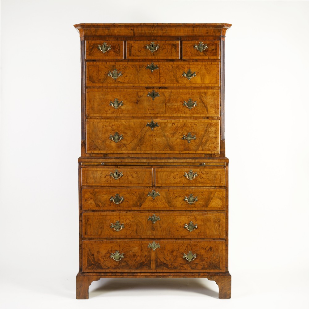 Walnut Chest on Chest/Tallboy