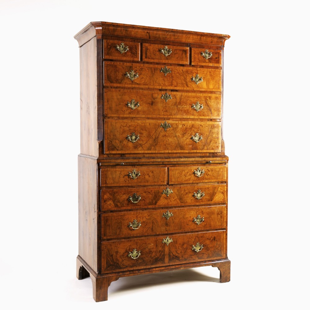Walnut Chest on Chest/Tallboy View II