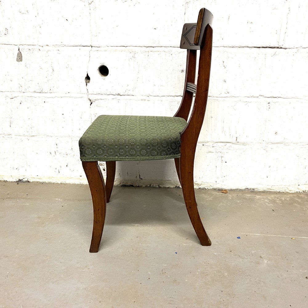 Set of twelve 12/10 ten Regency period mahogany dining chairs View XV