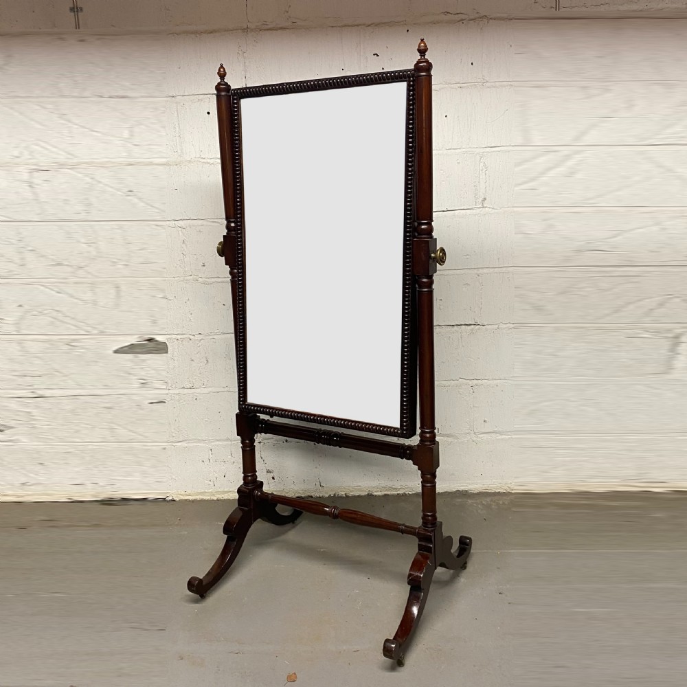 Georgian mahogany Cheval Mirror