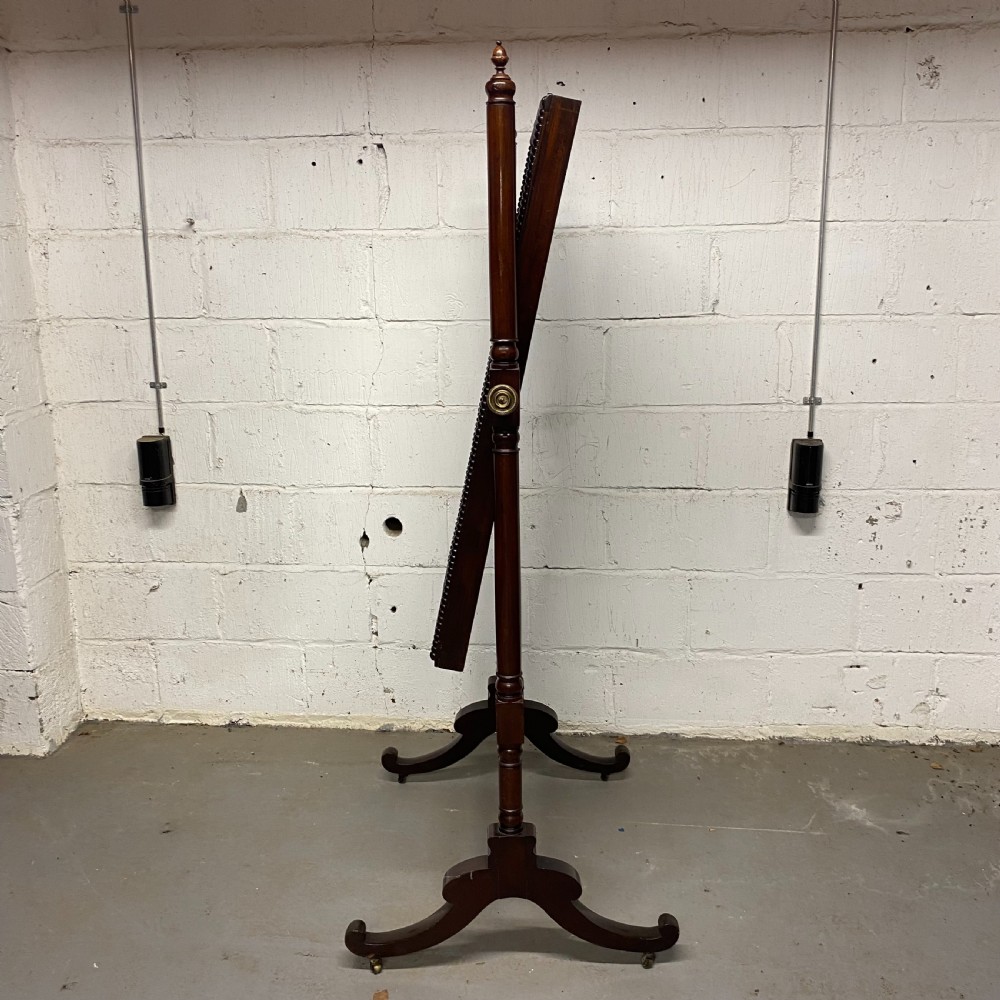 Georgian mahogany Cheval Mirror View III