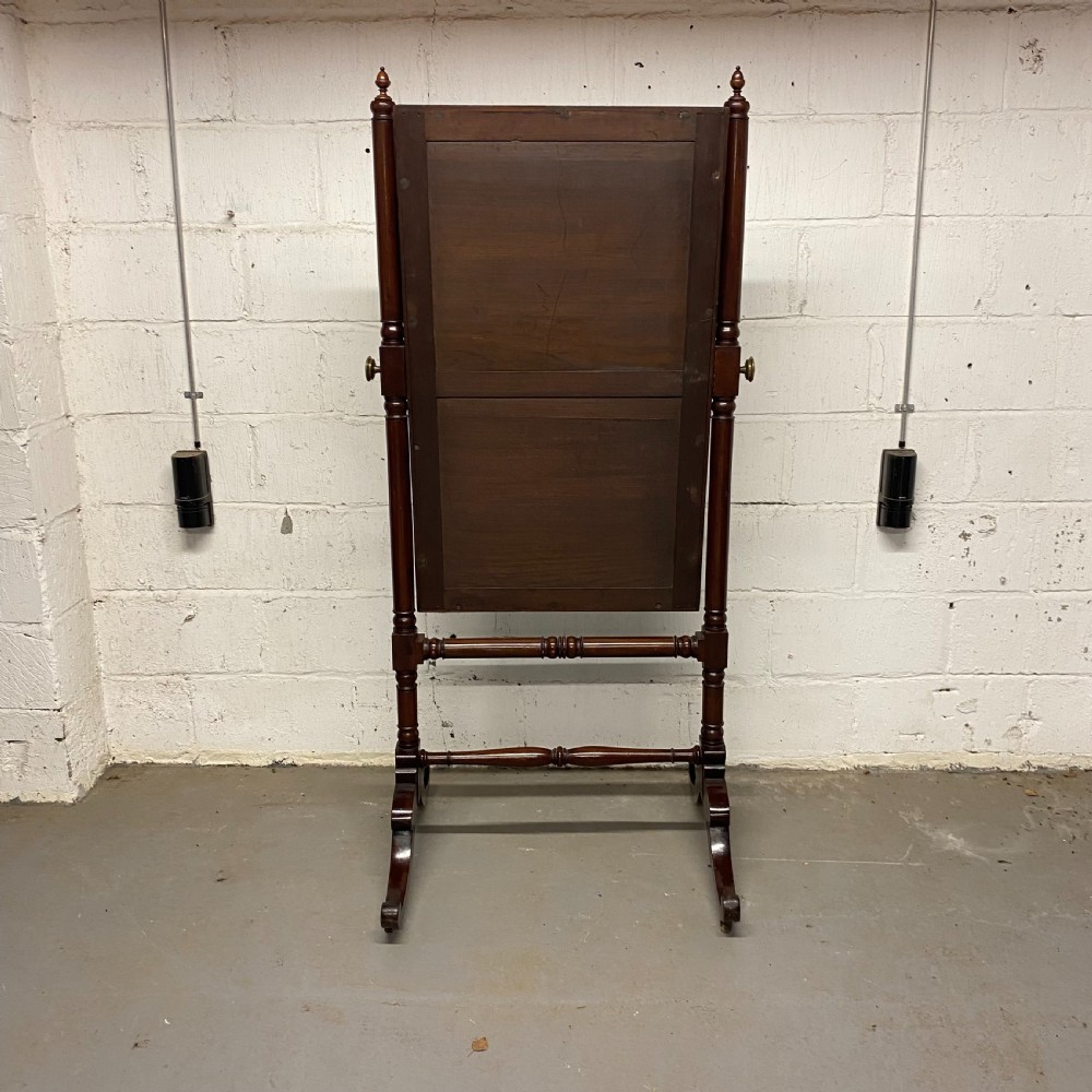 Georgian mahogany Cheval Mirror View VII