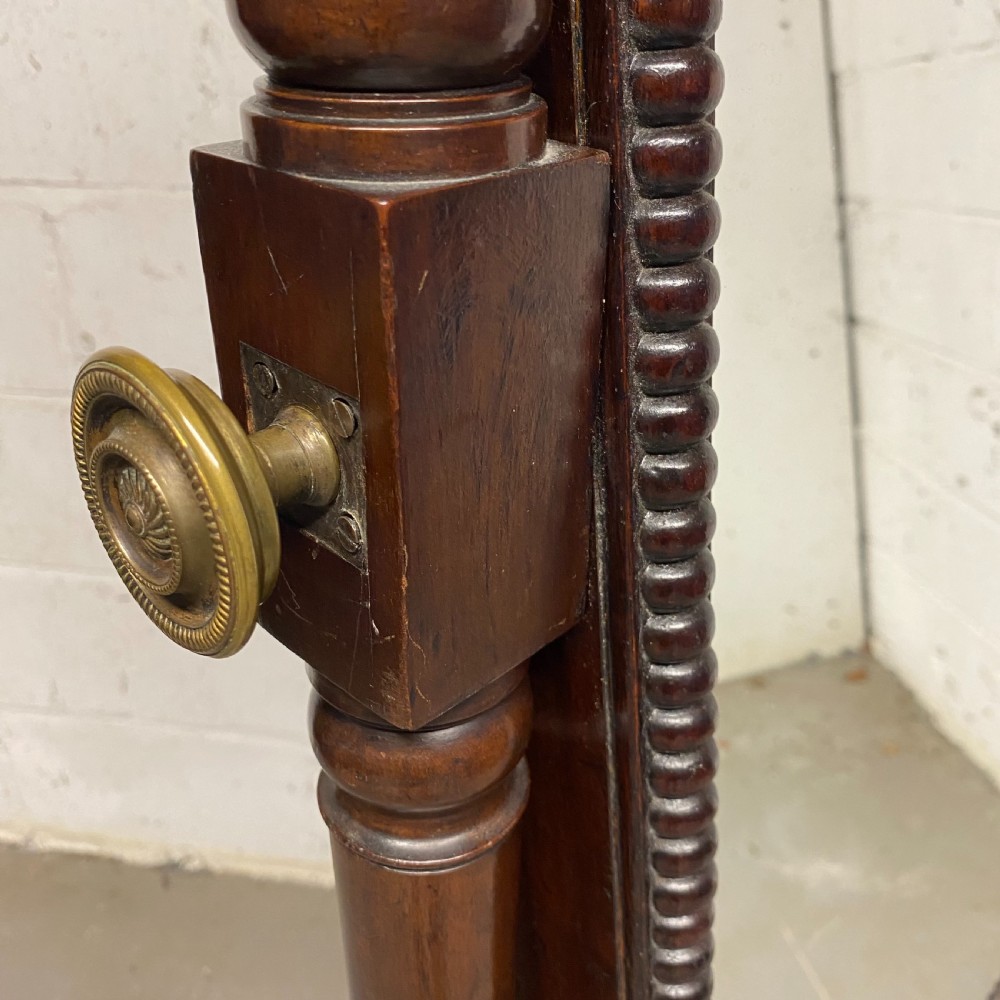 Georgian mahogany Cheval Mirror View IX