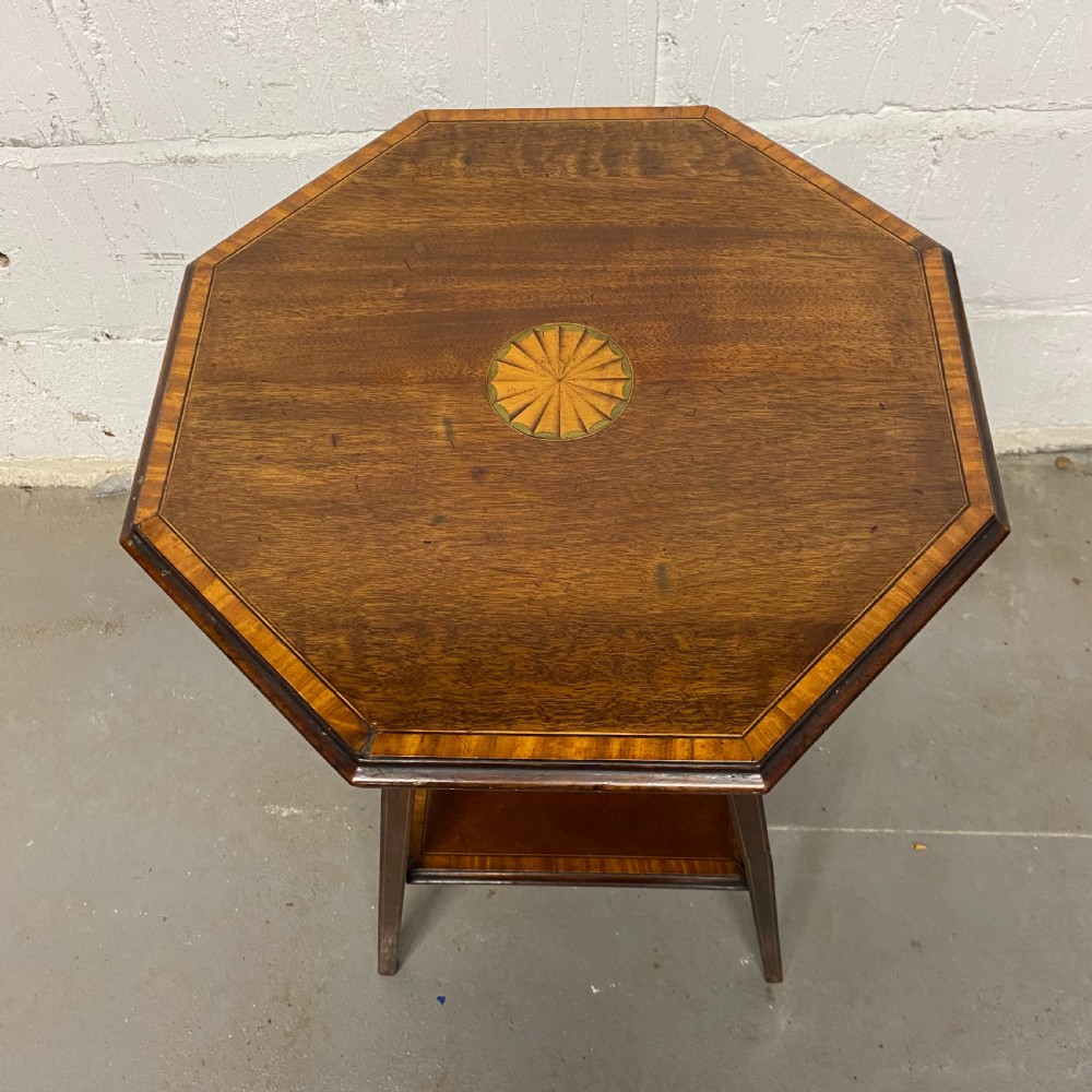 Edwardian inlaid octagonal Ocassional Table View II