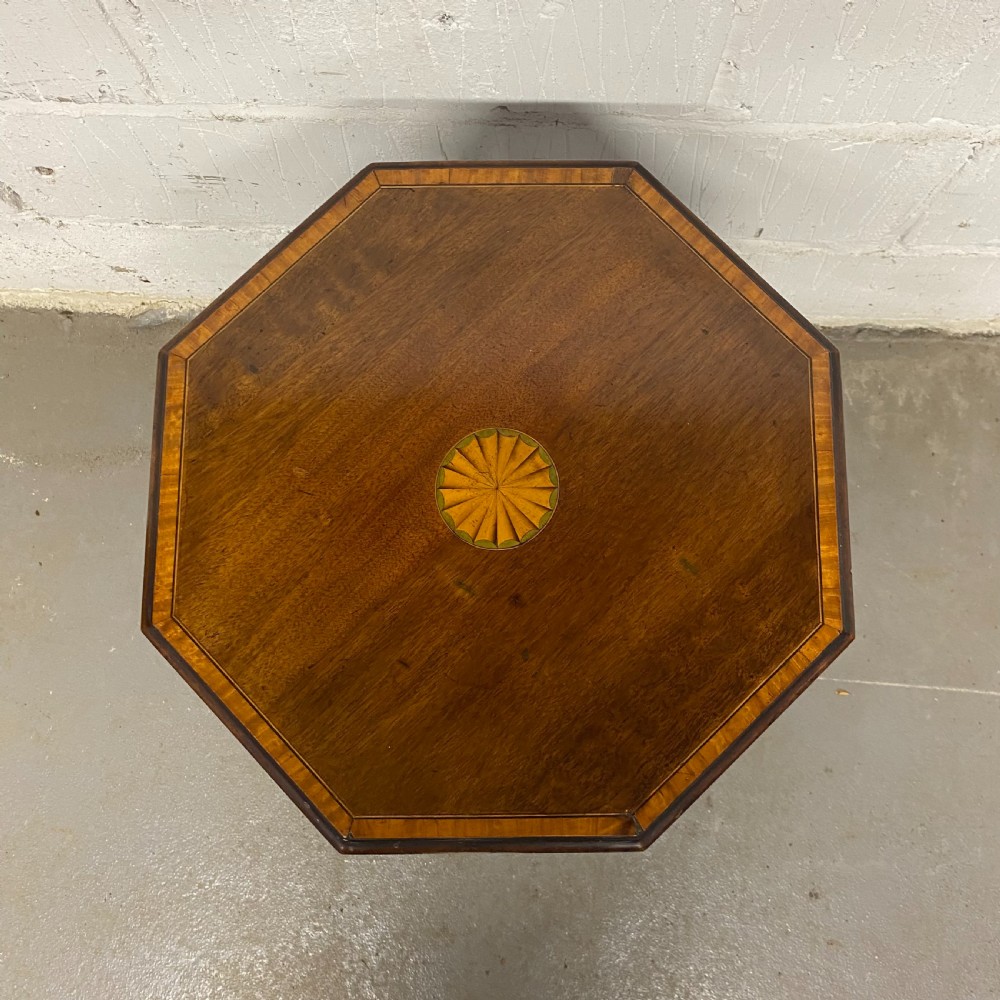 Edwardian inlaid octagonal Ocassional Table View III
