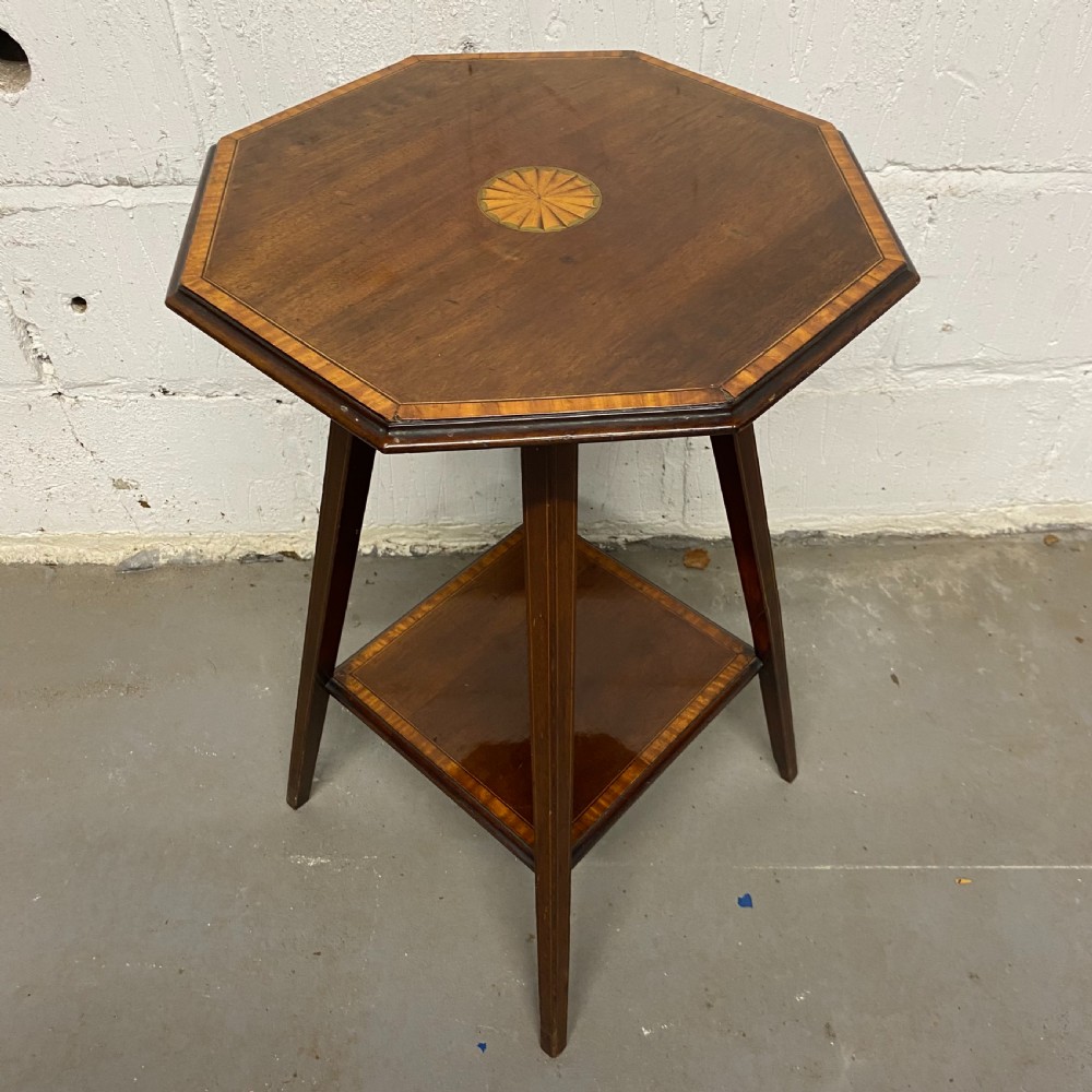 Edwardian inlaid octagonal Ocassional Table View IV