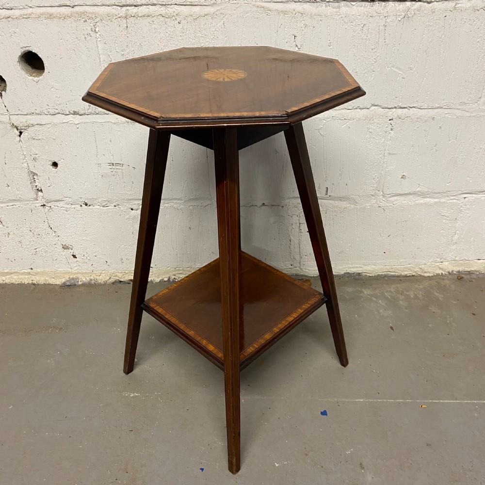 Edwardian inlaid octagonal Ocassional Table View V