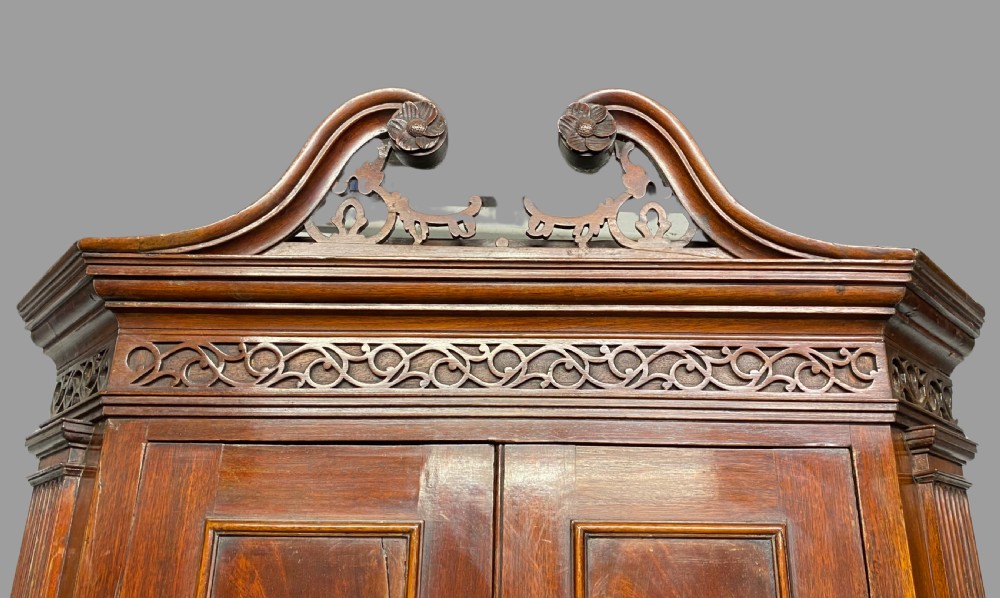 Fine Georgian mahogany standing double corner cupboard View VI