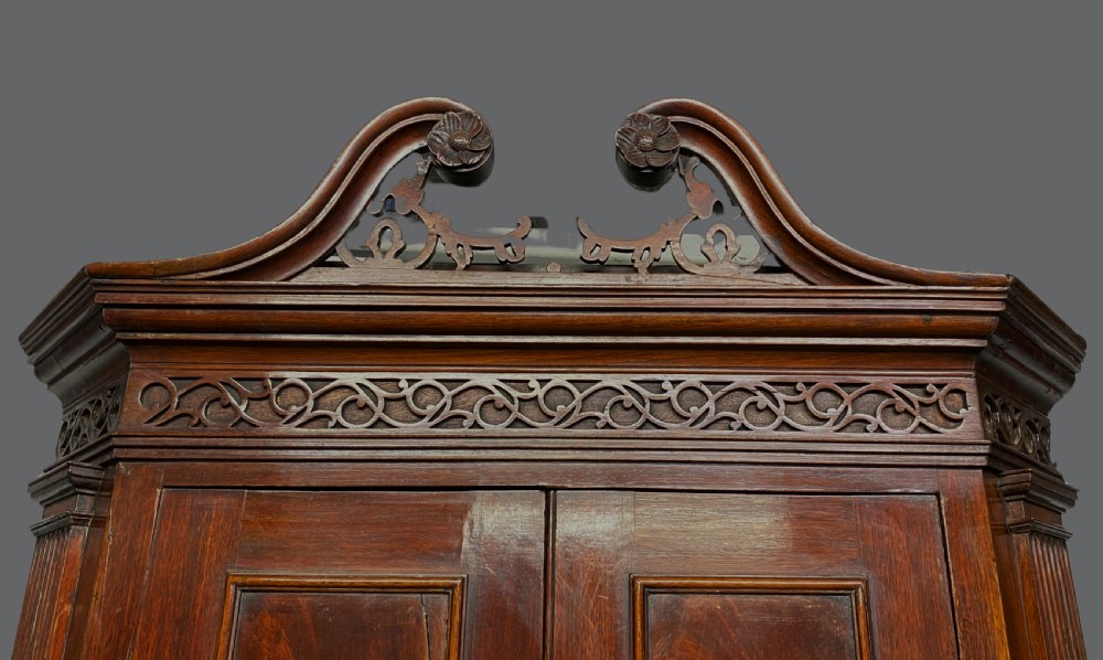 Fine Georgian mahogany standing double corner cupboard View VII