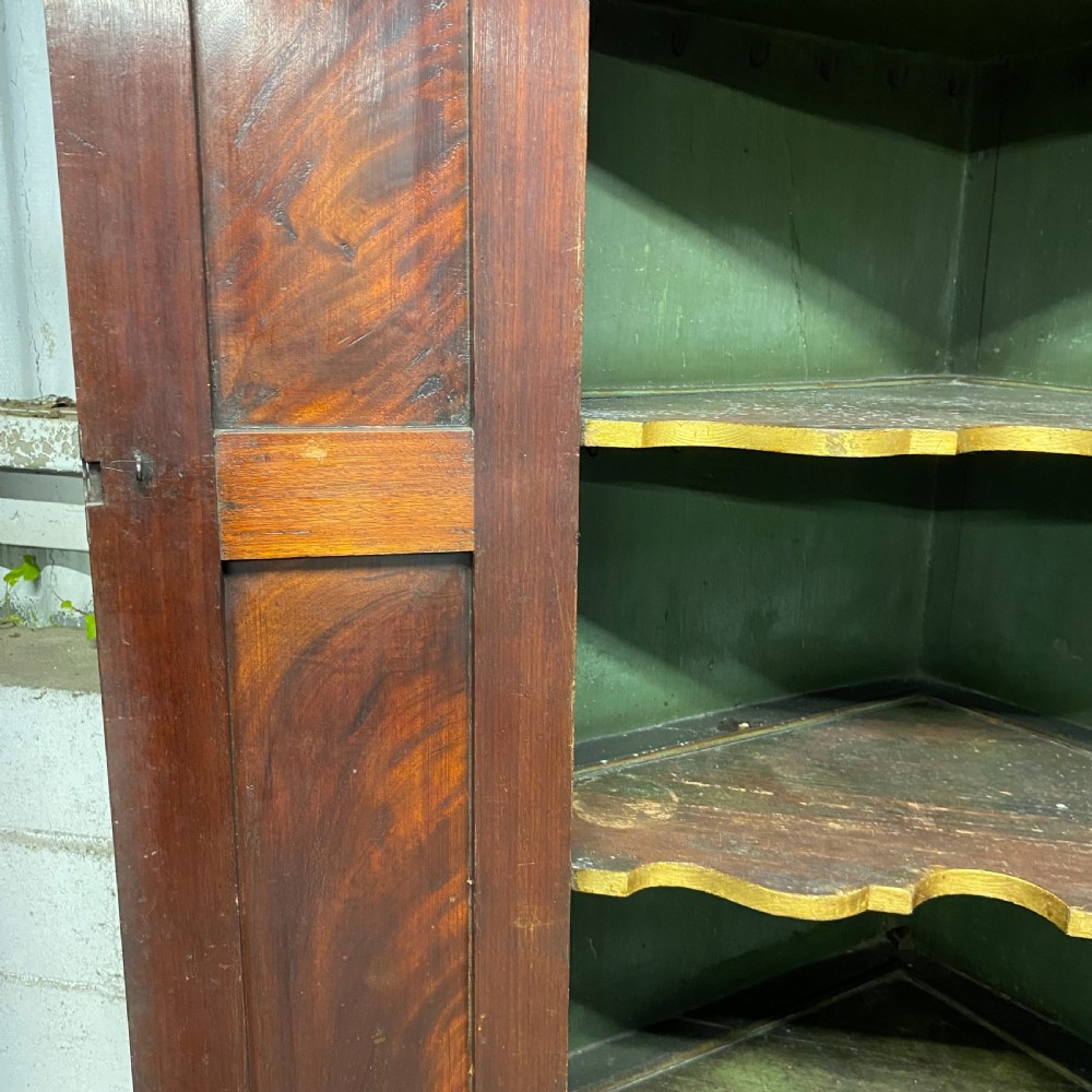Fine Georgian mahogany standing double corner cupboard View XII