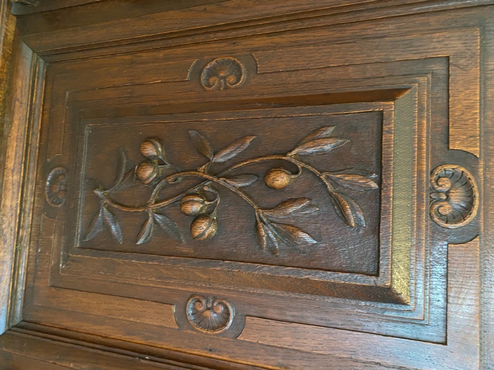 Large Carved Oak Sideboard View VI
