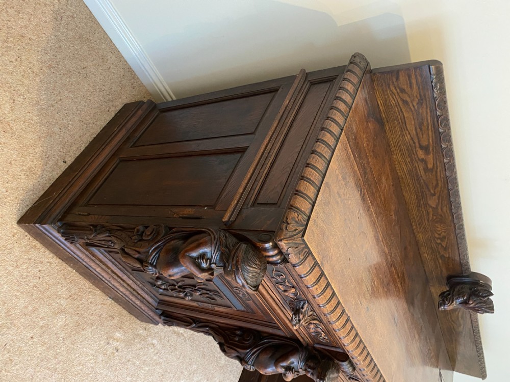 Large Carved Oak Sideboard View VII