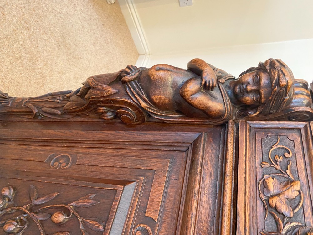 Large Carved Oak Sideboard View VIII