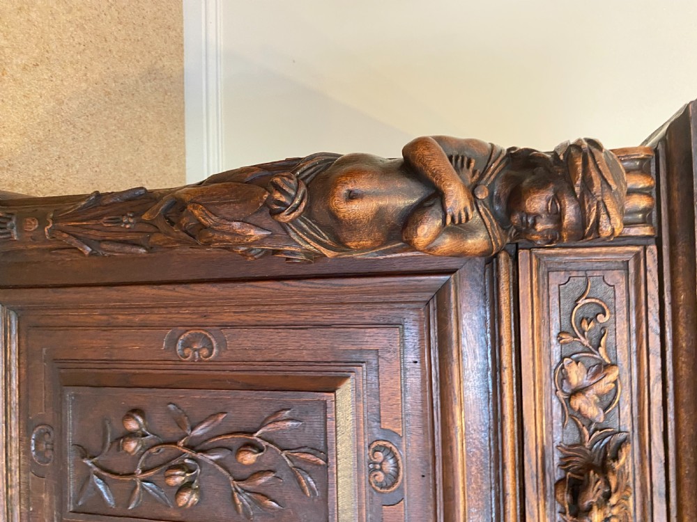Large Carved Oak Sideboard View IX