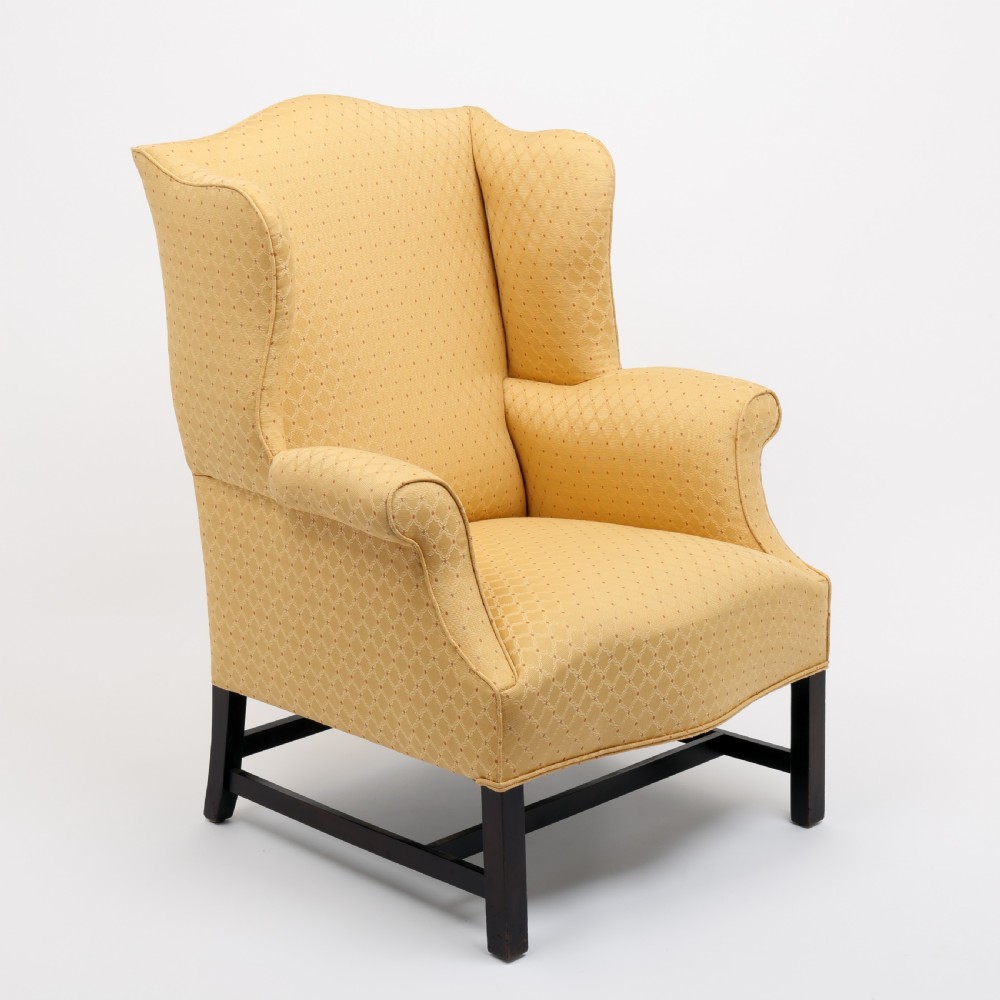George III period wing armchair
