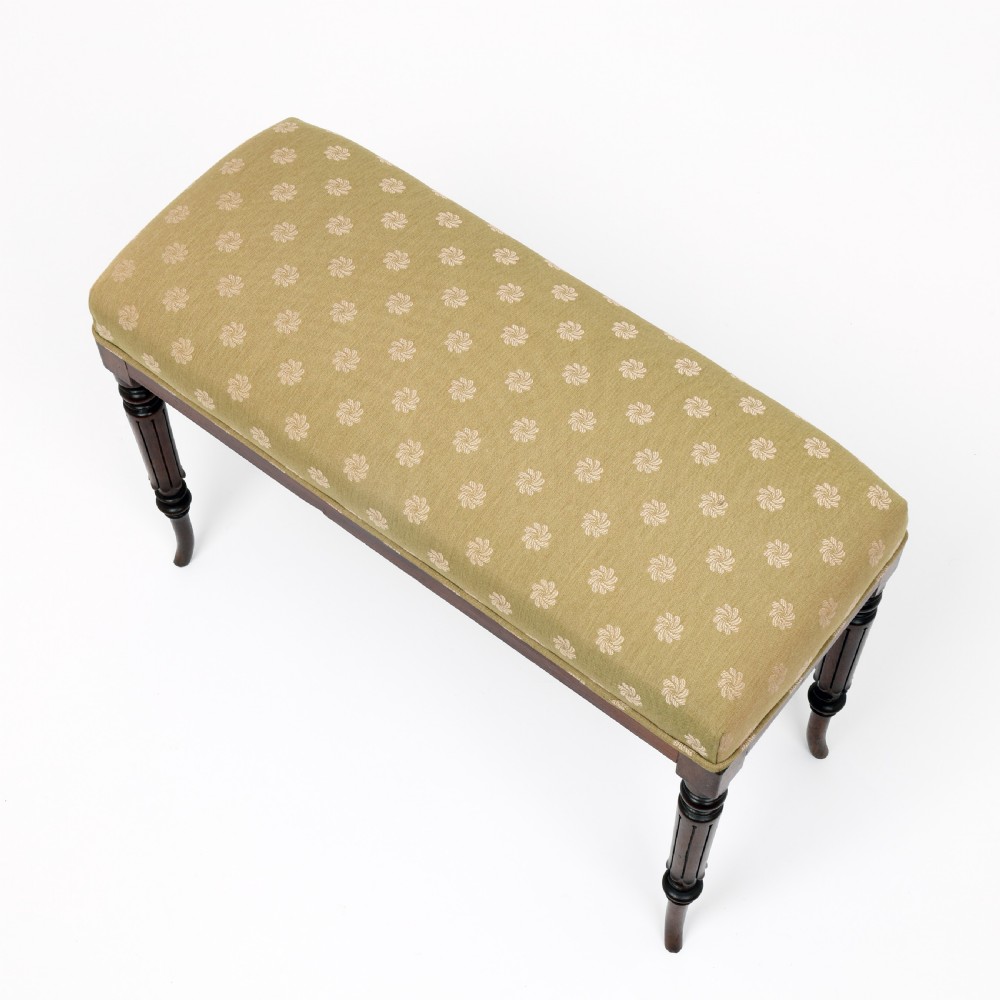 Regency mahogany Window Seat/Stool View V