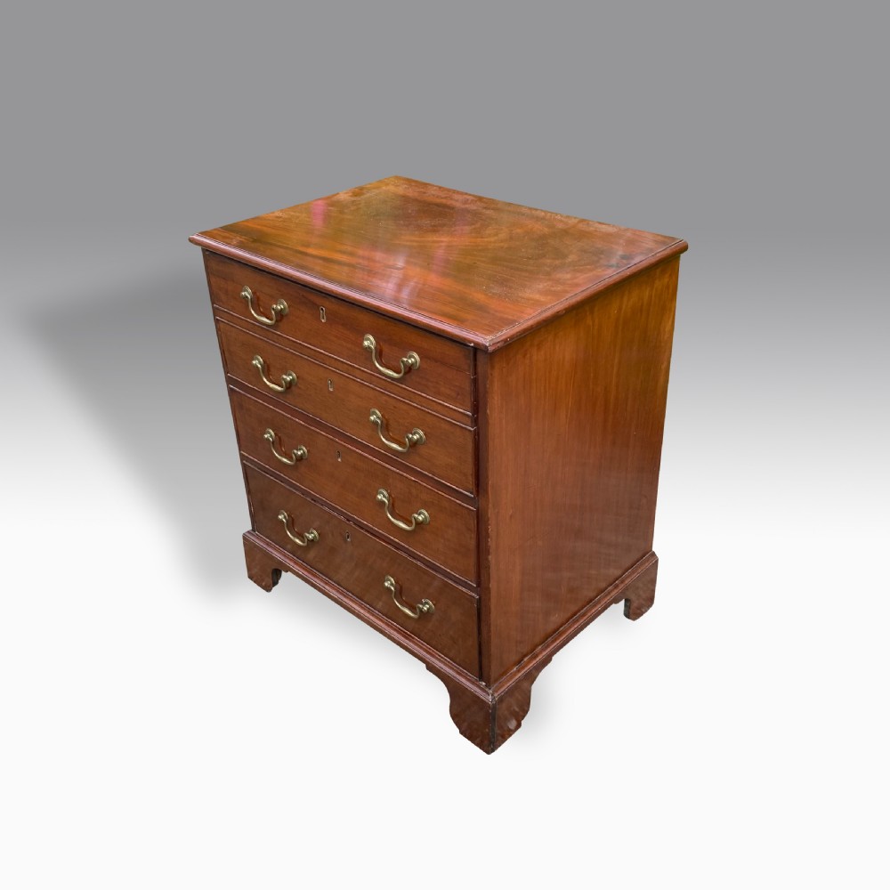 Georgian converted commode chest with cutlery canteen