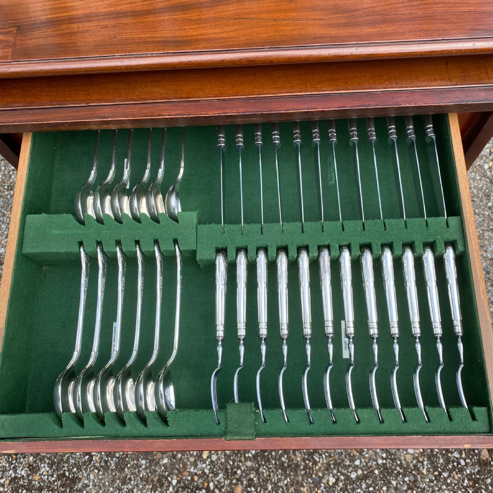 Georgian converted commode chest with cutlery canteen View VIII