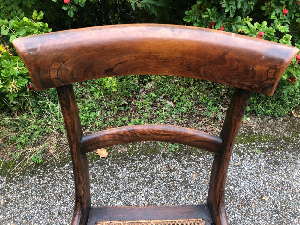 Set of eight Regency Faux Rosewood Dining Chairs View III