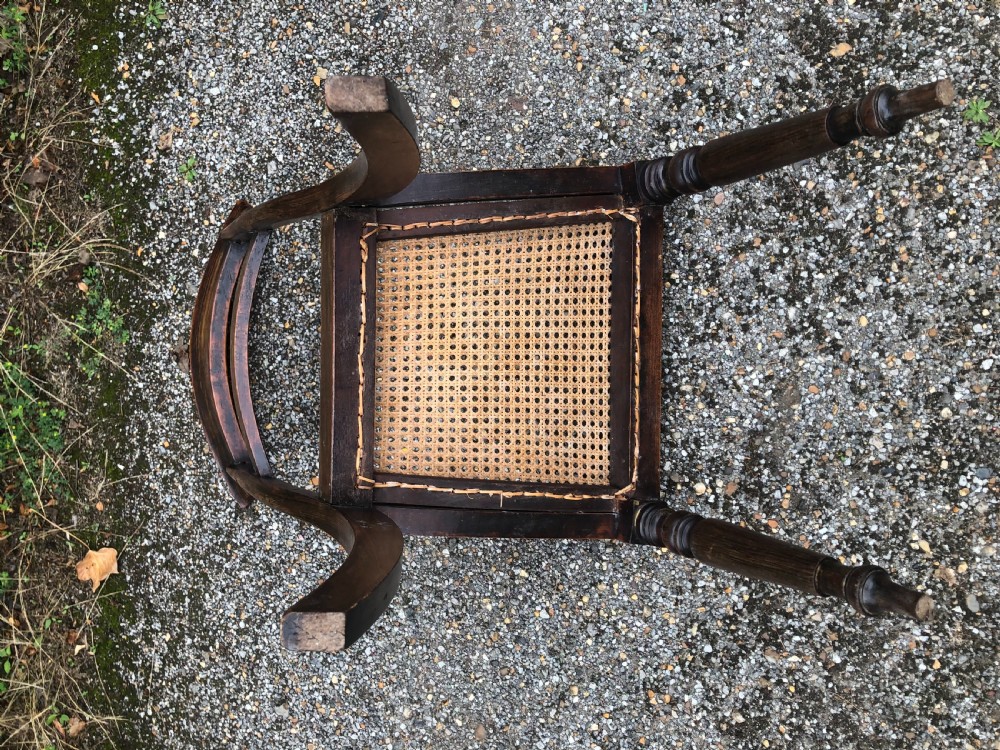 Set of eight Regency Faux Rosewood Dining Chairs View IX