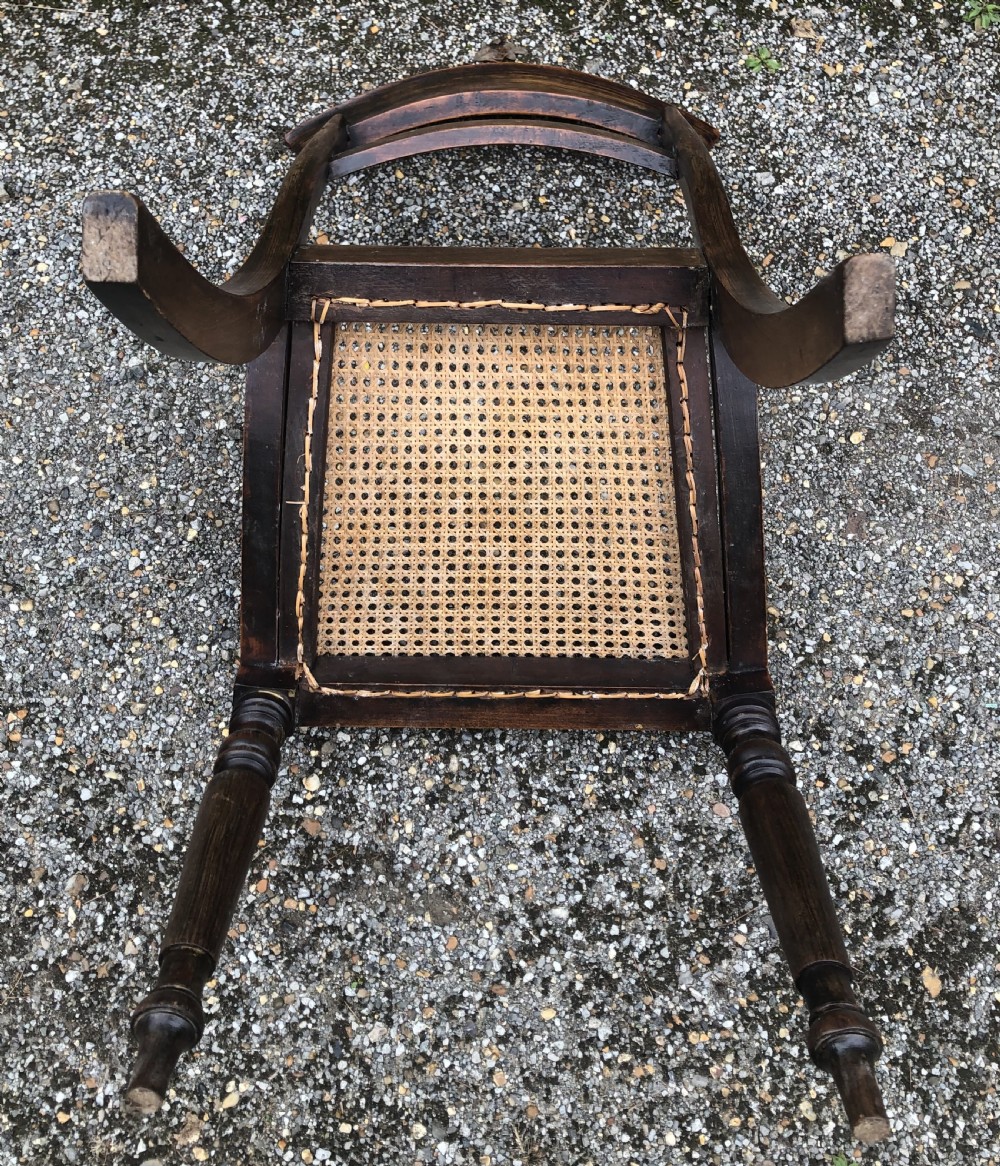 Set of eight Regency Faux Rosewood Dining Chairs View XIV